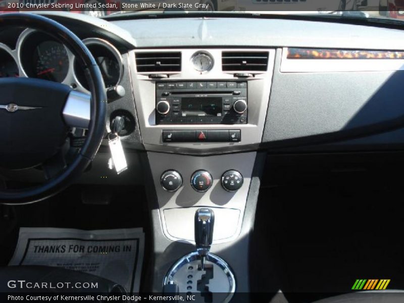 Stone White / Dark Slate Gray 2010 Chrysler Sebring Limited Sedan
