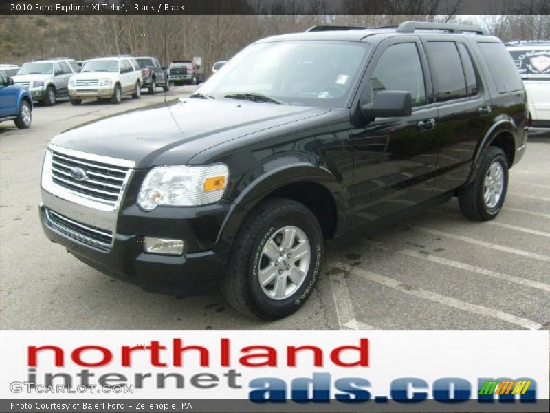 Black / Black 2010 Ford Explorer XLT 4x4