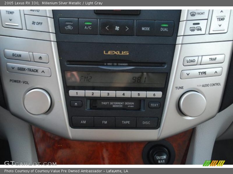 Millenium Silver Metallic / Light Gray 2005 Lexus RX 330