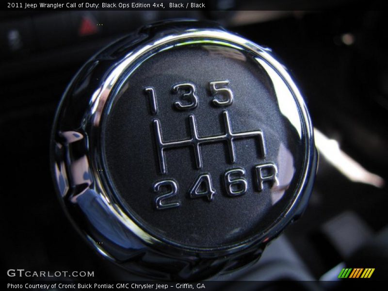  2011 Wrangler Call of Duty: Black Ops Edition 4x4 6 Speed Manual Shifter