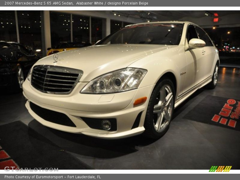 Alabaster White / designo Porcelain Beige 2007 Mercedes-Benz S 65 AMG Sedan