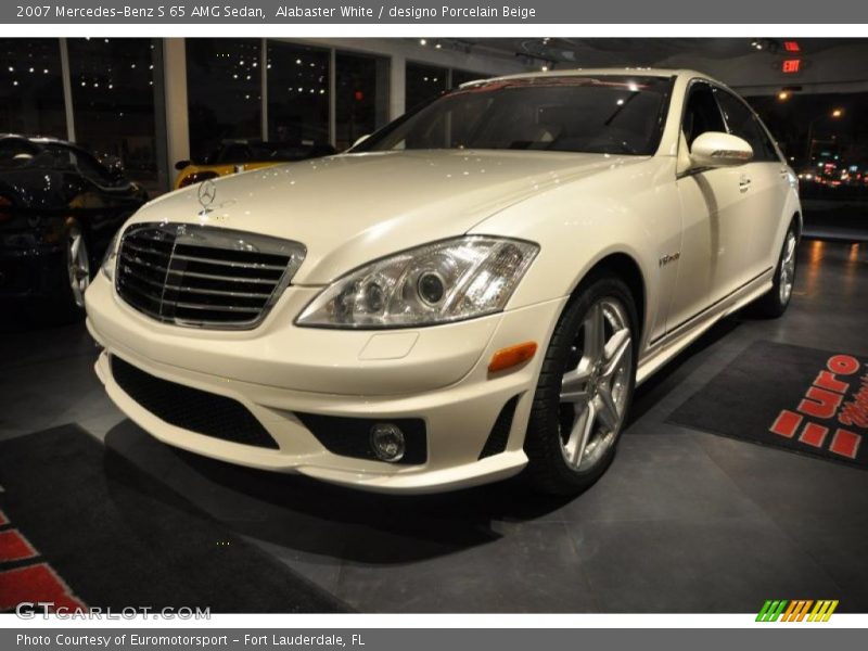 Alabaster White / designo Porcelain Beige 2007 Mercedes-Benz S 65 AMG Sedan