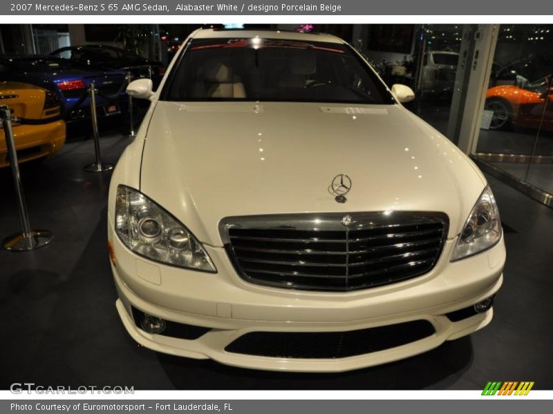 Alabaster White / designo Porcelain Beige 2007 Mercedes-Benz S 65 AMG Sedan