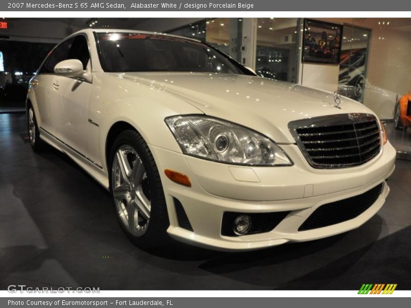 Alabaster White / designo Porcelain Beige 2007 Mercedes-Benz S 65 AMG Sedan