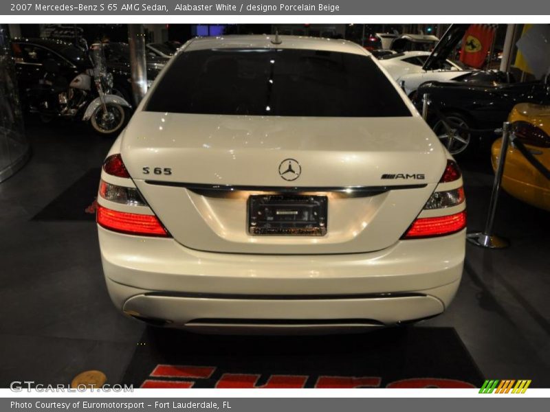 Alabaster White / designo Porcelain Beige 2007 Mercedes-Benz S 65 AMG Sedan