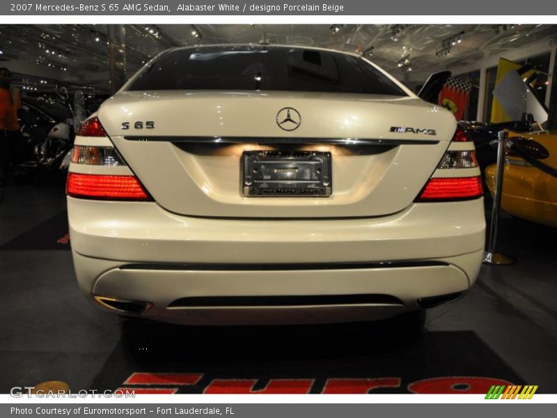 Alabaster White / designo Porcelain Beige 2007 Mercedes-Benz S 65 AMG Sedan