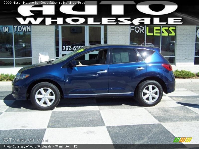 Deep Sapphire Metallic / Beige 2009 Nissan Murano SL