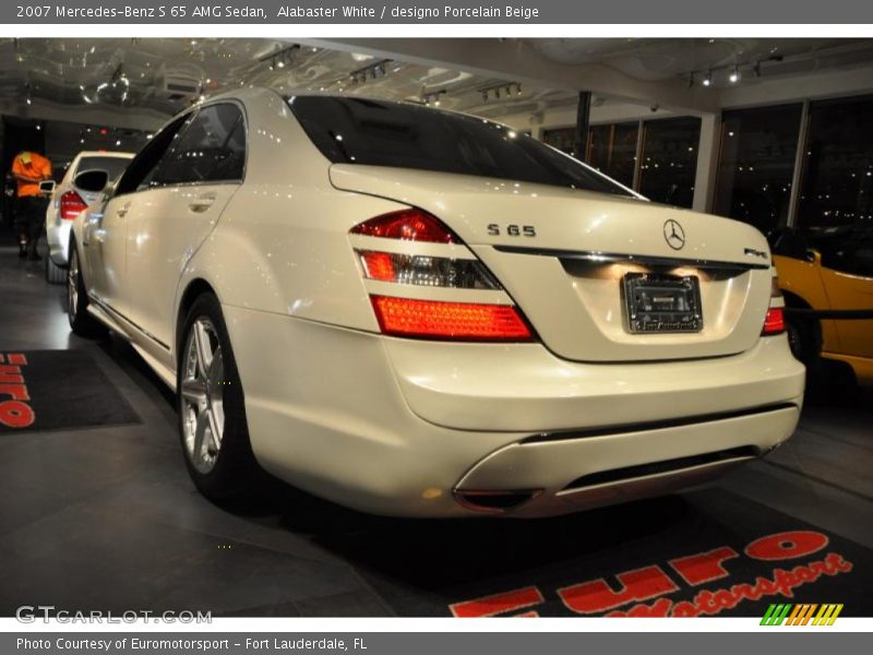 Alabaster White / designo Porcelain Beige 2007 Mercedes-Benz S 65 AMG Sedan