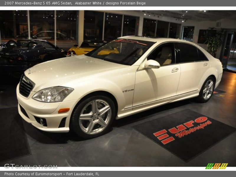 Alabaster White / designo Porcelain Beige 2007 Mercedes-Benz S 65 AMG Sedan