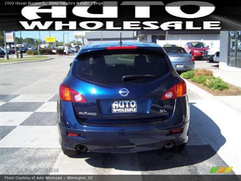 Deep Sapphire Metallic / Beige 2009 Nissan Murano SL