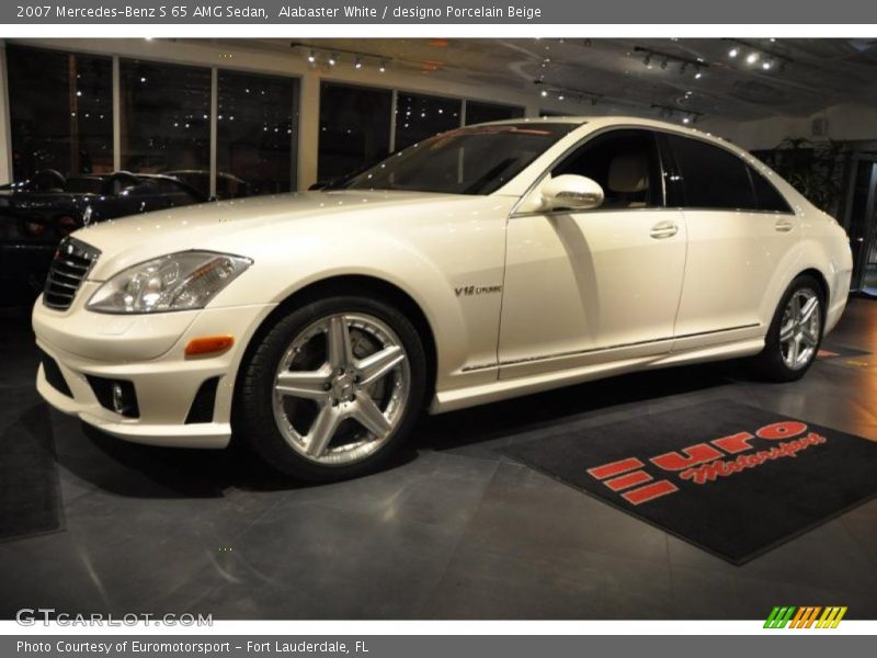Alabaster White / designo Porcelain Beige 2007 Mercedes-Benz S 65 AMG Sedan