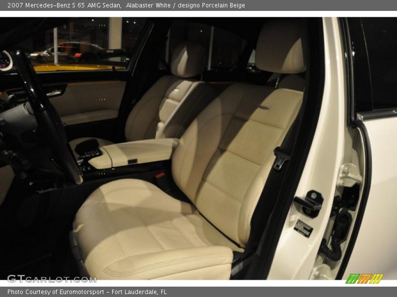 Alabaster White / designo Porcelain Beige 2007 Mercedes-Benz S 65 AMG Sedan