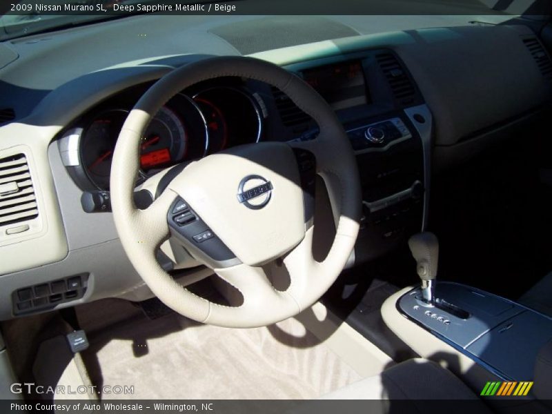 Deep Sapphire Metallic / Beige 2009 Nissan Murano SL