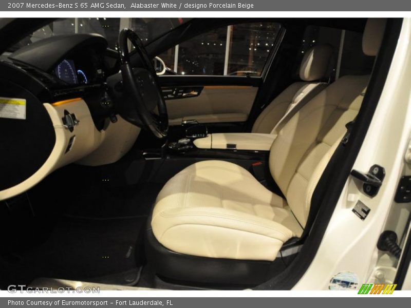Alabaster White / designo Porcelain Beige 2007 Mercedes-Benz S 65 AMG Sedan