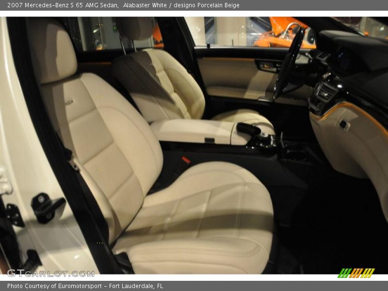 Alabaster White / designo Porcelain Beige 2007 Mercedes-Benz S 65 AMG Sedan