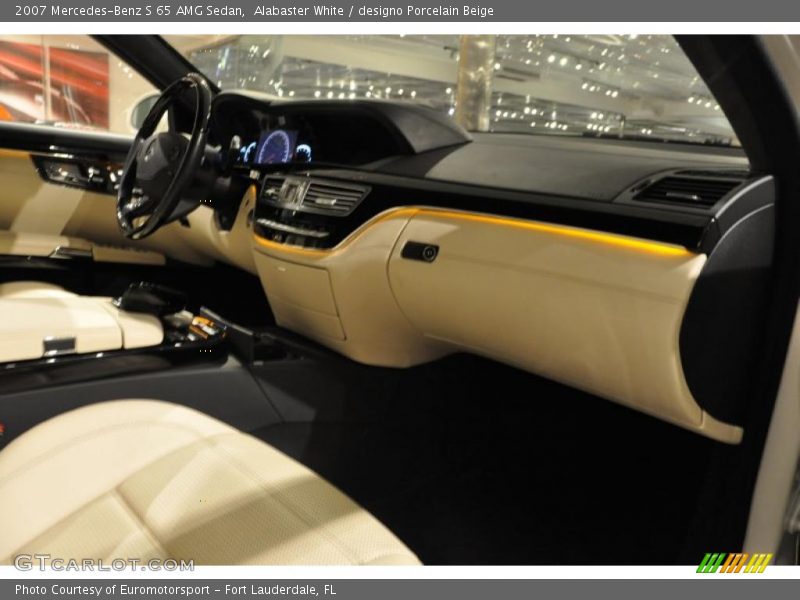 Alabaster White / designo Porcelain Beige 2007 Mercedes-Benz S 65 AMG Sedan
