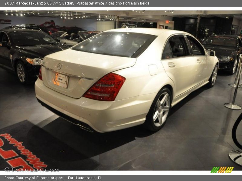 Alabaster White / designo Porcelain Beige 2007 Mercedes-Benz S 65 AMG Sedan