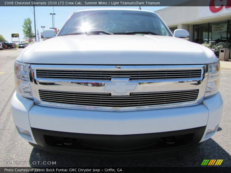 Summit White / Light Titanium/Dark Titanium 2008 Chevrolet Silverado 1500 LTZ Crew Cab