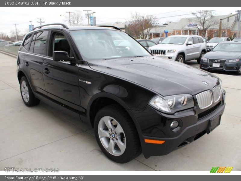 Jet Black / Black 2008 BMW X3 3.0si