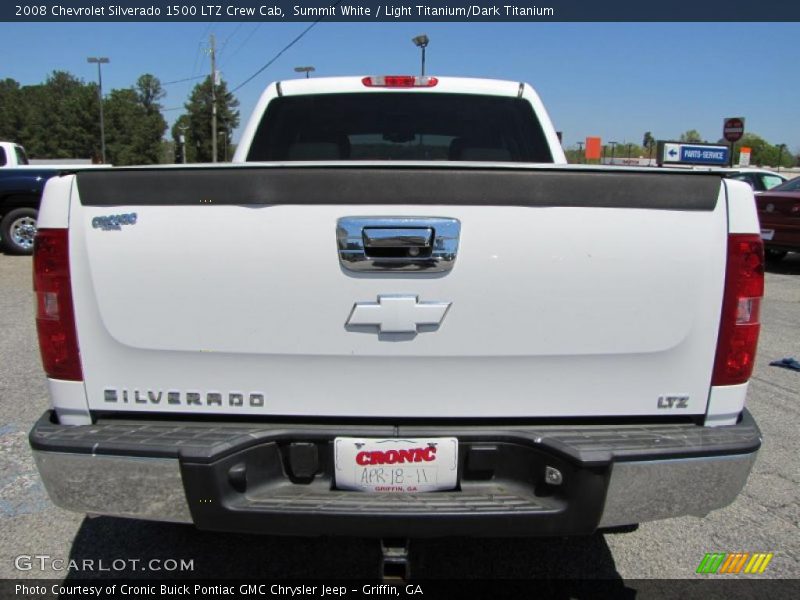 Summit White / Light Titanium/Dark Titanium 2008 Chevrolet Silverado 1500 LTZ Crew Cab