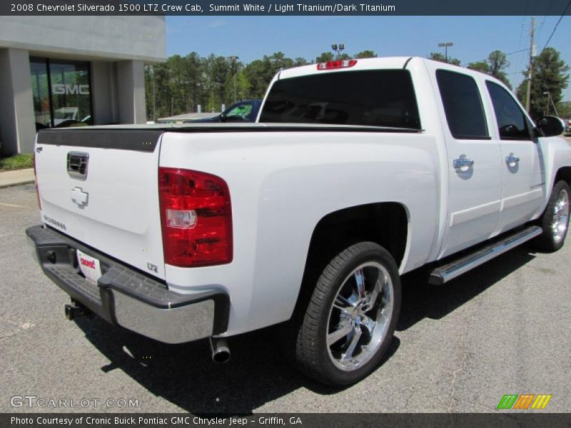 Summit White / Light Titanium/Dark Titanium 2008 Chevrolet Silverado 1500 LTZ Crew Cab