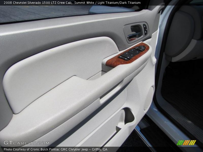 Summit White / Light Titanium/Dark Titanium 2008 Chevrolet Silverado 1500 LTZ Crew Cab