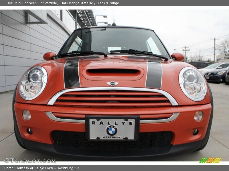 Hot Orange Metallic / Black/Orange 2006 Mini Cooper S Convertible