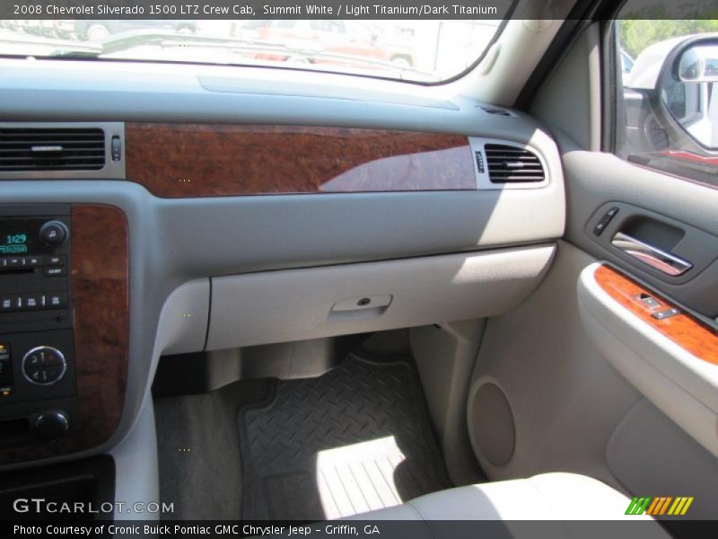 Summit White / Light Titanium/Dark Titanium 2008 Chevrolet Silverado 1500 LTZ Crew Cab