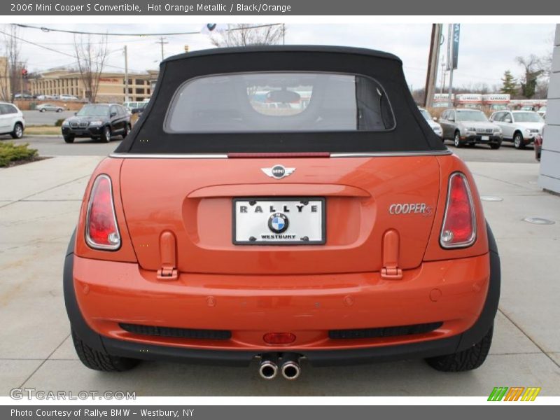 Hot Orange Metallic / Black/Orange 2006 Mini Cooper S Convertible