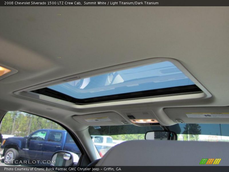 Summit White / Light Titanium/Dark Titanium 2008 Chevrolet Silverado 1500 LTZ Crew Cab