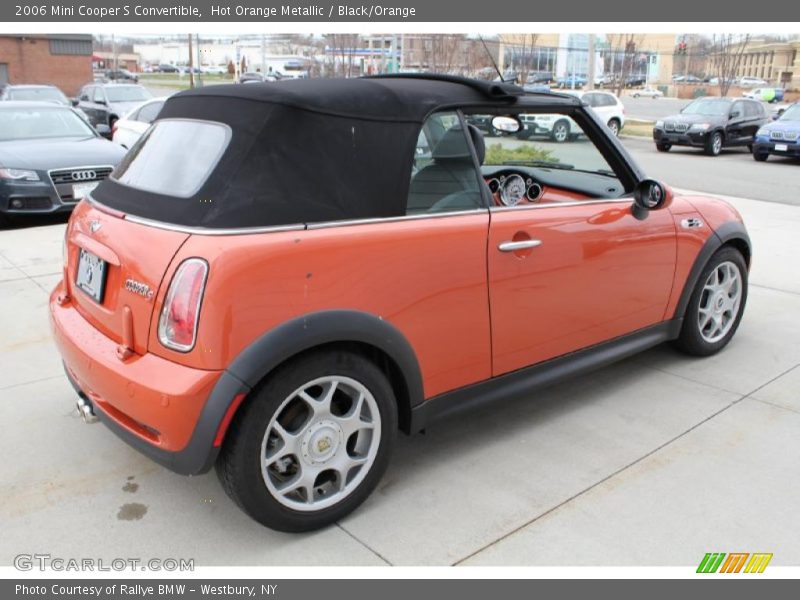 Hot Orange Metallic / Black/Orange 2006 Mini Cooper S Convertible