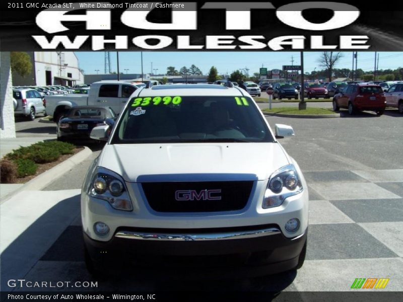 White Diamond Tintcoat / Cashmere 2011 GMC Acadia SLT