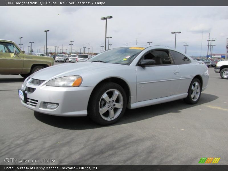 Ice Silver Pearlcoat / Taupe 2004 Dodge Stratus R/T Coupe