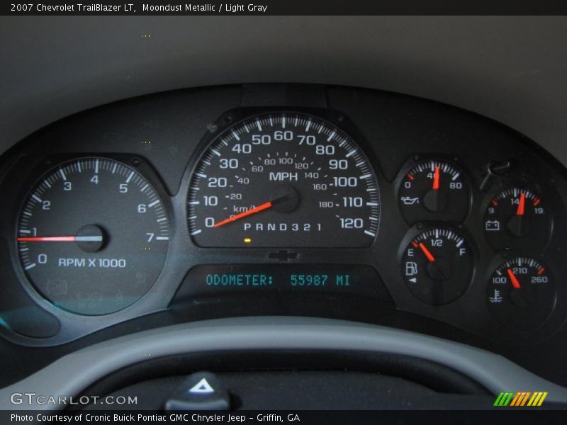 Moondust Metallic / Light Gray 2007 Chevrolet TrailBlazer LT