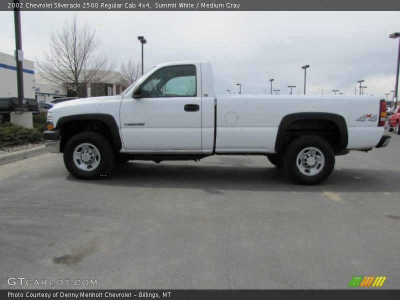 Summit White / Medium Gray 2002 Chevrolet Silverado 2500 Regular Cab 4x4