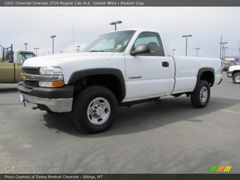 Summit White / Medium Gray 2002 Chevrolet Silverado 2500 Regular Cab 4x4