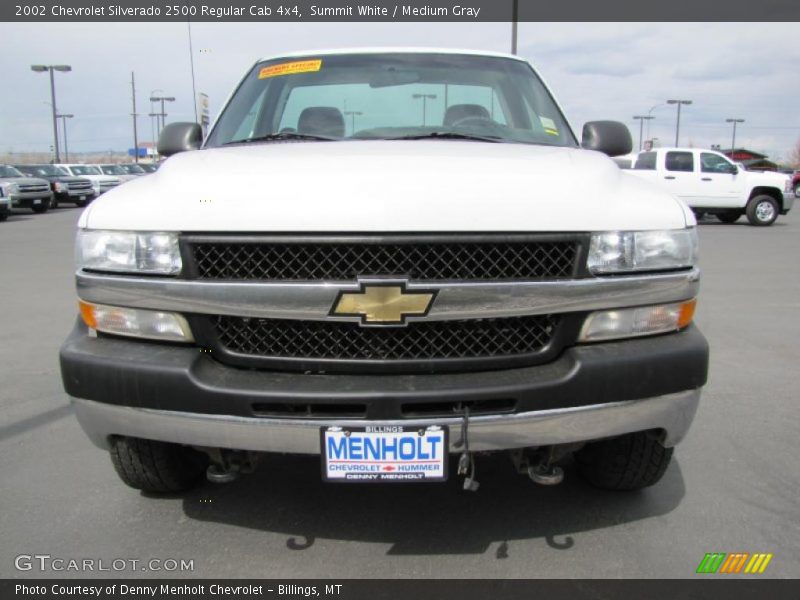 Summit White / Medium Gray 2002 Chevrolet Silverado 2500 Regular Cab 4x4