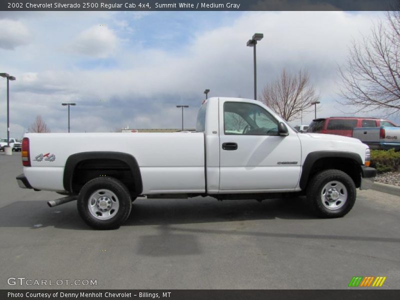 Summit White / Medium Gray 2002 Chevrolet Silverado 2500 Regular Cab 4x4