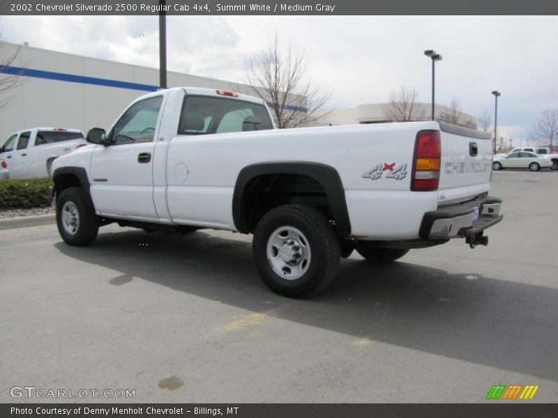 Summit White / Medium Gray 2002 Chevrolet Silverado 2500 Regular Cab 4x4