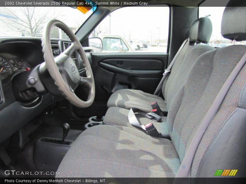  2002 Silverado 2500 Regular Cab 4x4 Medium Gray Interior