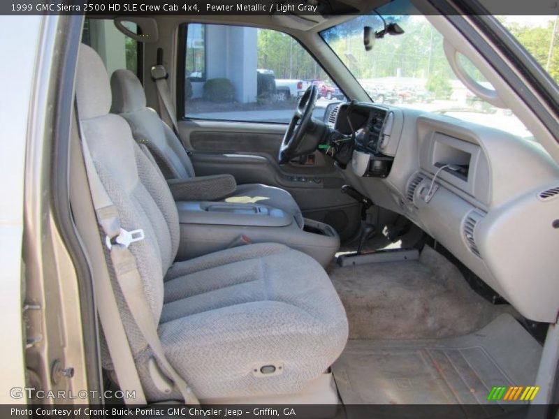 Pewter Metallic / Light Gray 1999 GMC Sierra 2500 HD SLE Crew Cab 4x4