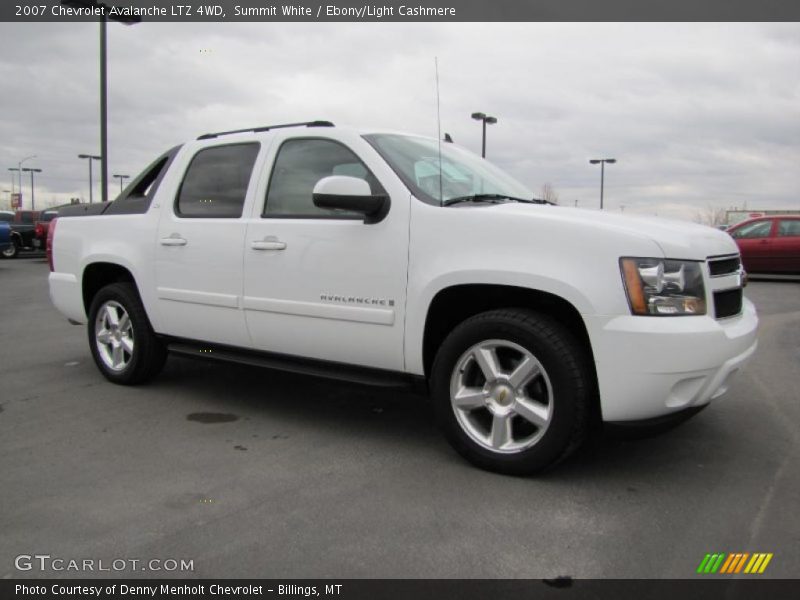 Summit White / Ebony/Light Cashmere 2007 Chevrolet Avalanche LTZ 4WD