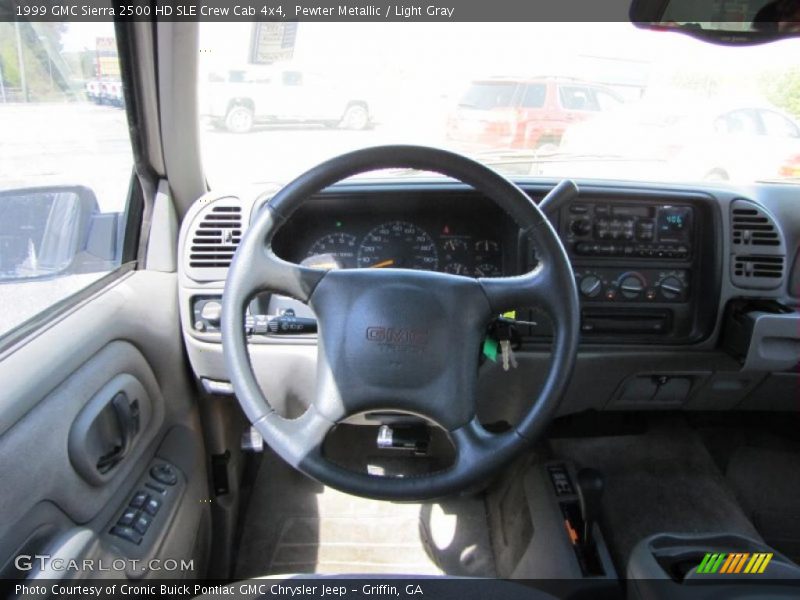 Pewter Metallic / Light Gray 1999 GMC Sierra 2500 HD SLE Crew Cab 4x4