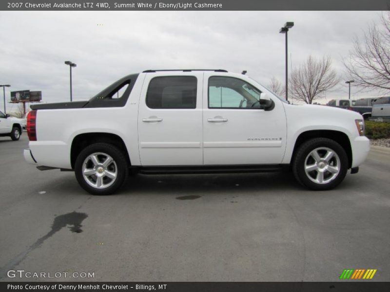 Summit White / Ebony/Light Cashmere 2007 Chevrolet Avalanche LTZ 4WD