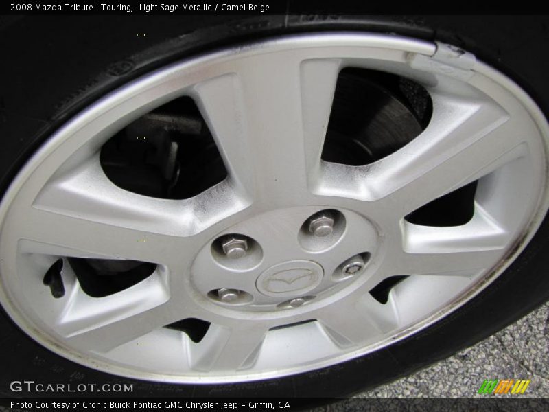 Light Sage Metallic / Camel Beige 2008 Mazda Tribute i Touring