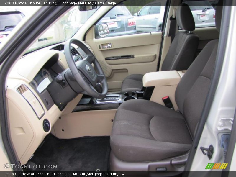 Light Sage Metallic / Camel Beige 2008 Mazda Tribute i Touring