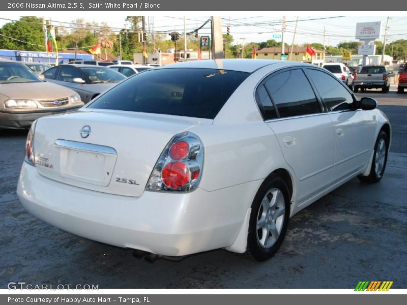 Satin White Pearl / Blond 2006 Nissan Altima 2.5 S