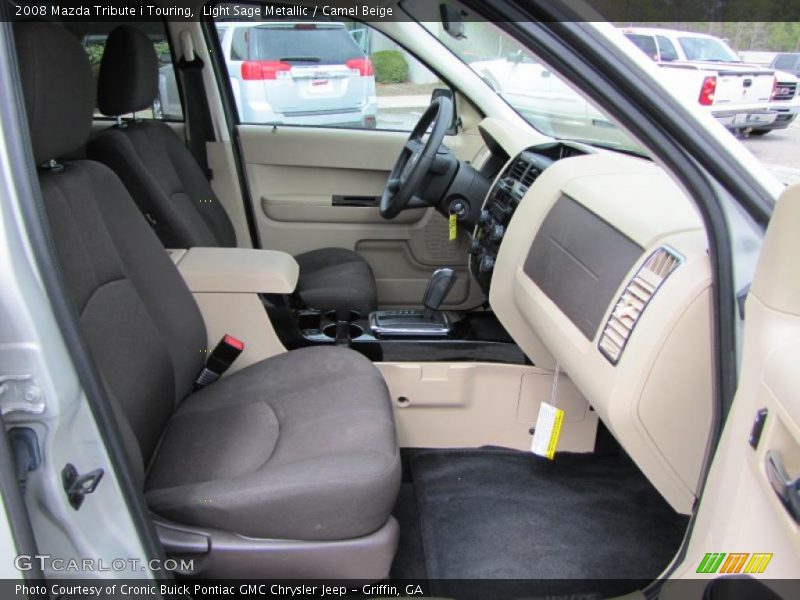 Light Sage Metallic / Camel Beige 2008 Mazda Tribute i Touring