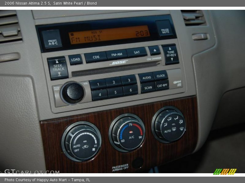 Satin White Pearl / Blond 2006 Nissan Altima 2.5 S