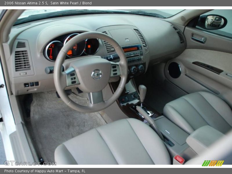 Satin White Pearl / Blond 2006 Nissan Altima 2.5 S